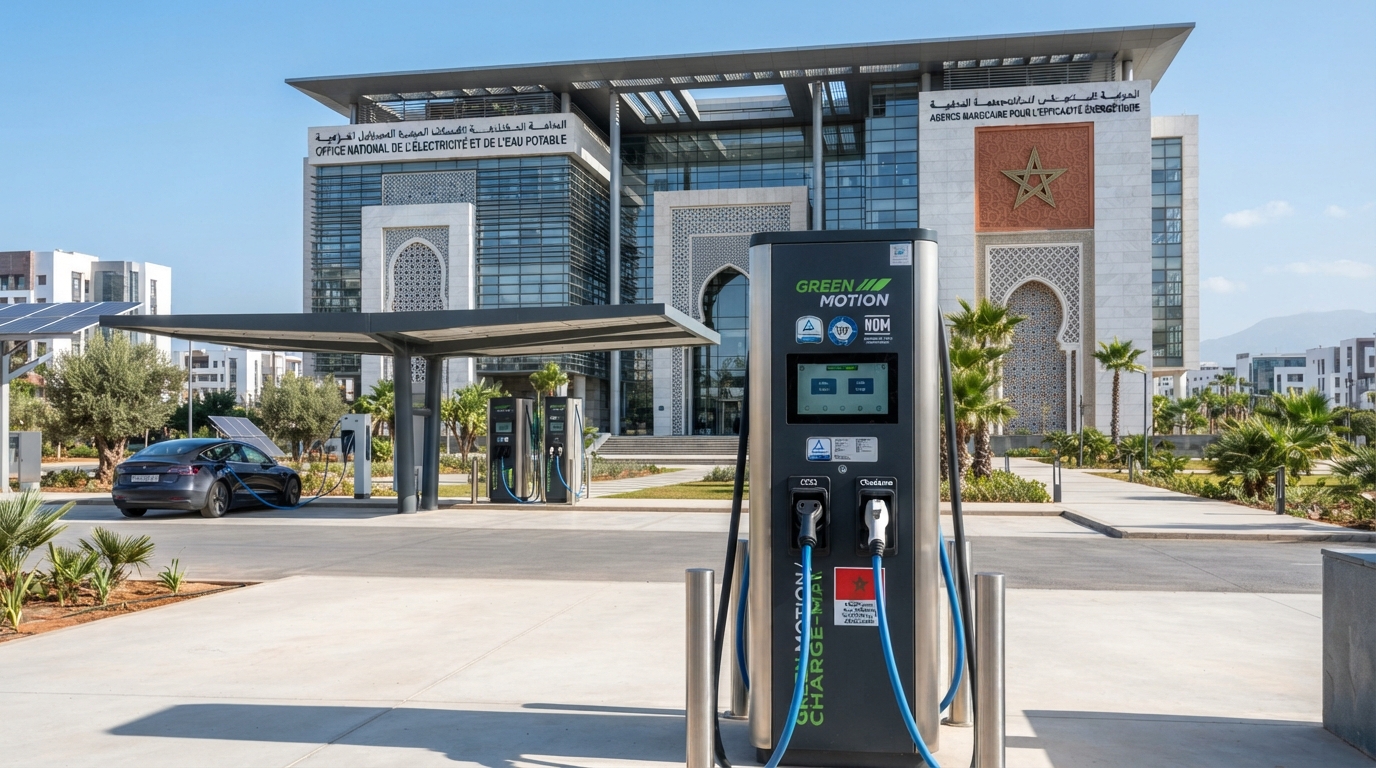 Place administrative à Tiznit, symbolisant le cadre réglementaire marocain de la recharge électrique